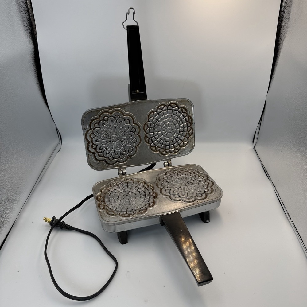 Vintage VITANTONIO PIZZELLE CHEF 300 Italian Pizzelle Waffle Cookie Maker